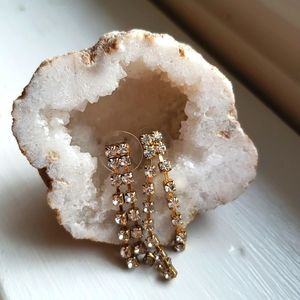 Gold & diamond earrings